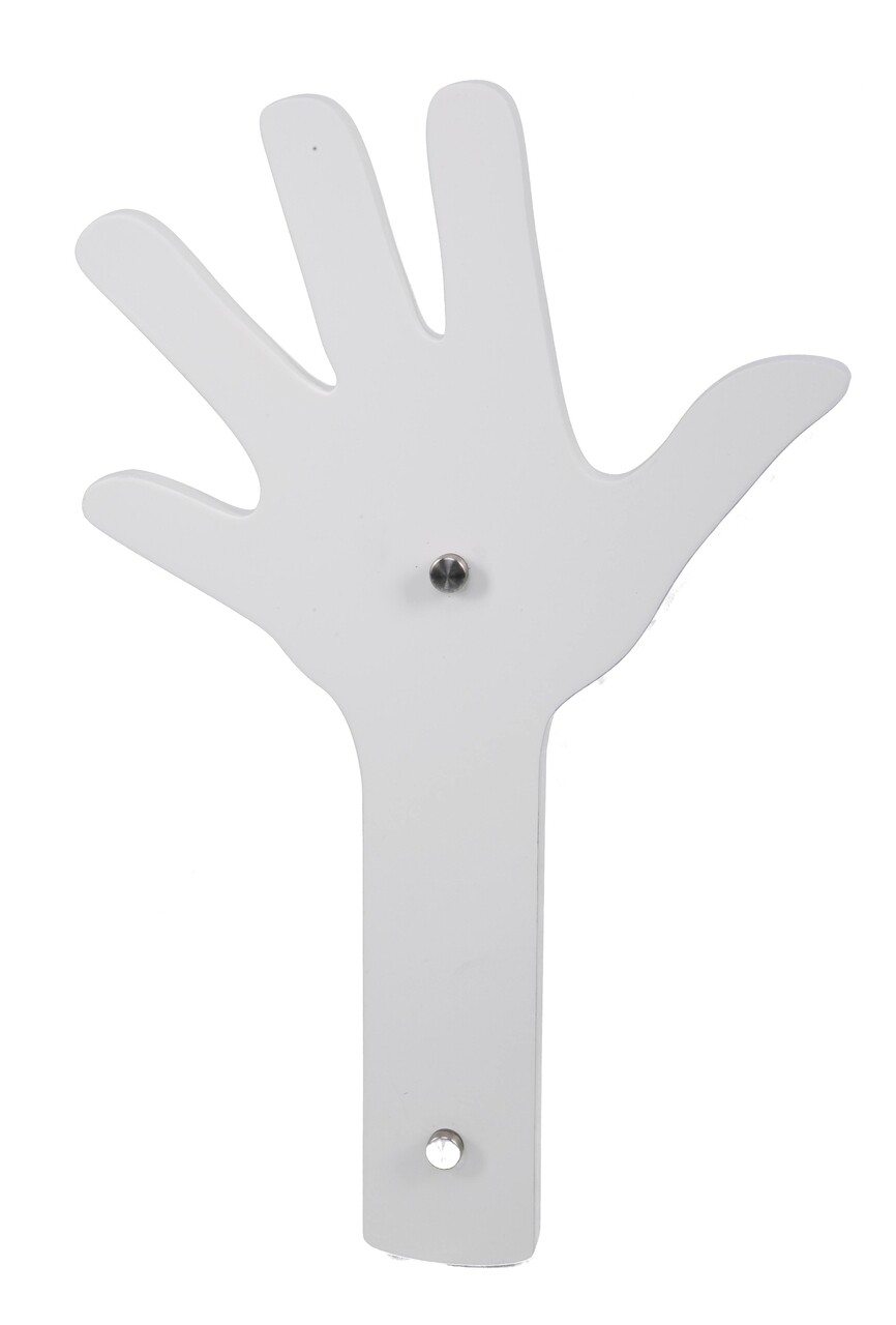 Hand Shape Fogas, Mauro Ferretti, 40x26 cm, MDF, fehér