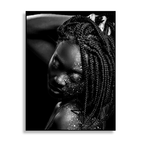 African Profile Üvegkép, Versa, 60x80 cm
