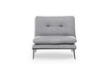 Martin Solo Kihúzható fotel, Futon,130x90 cm, fém, szürke