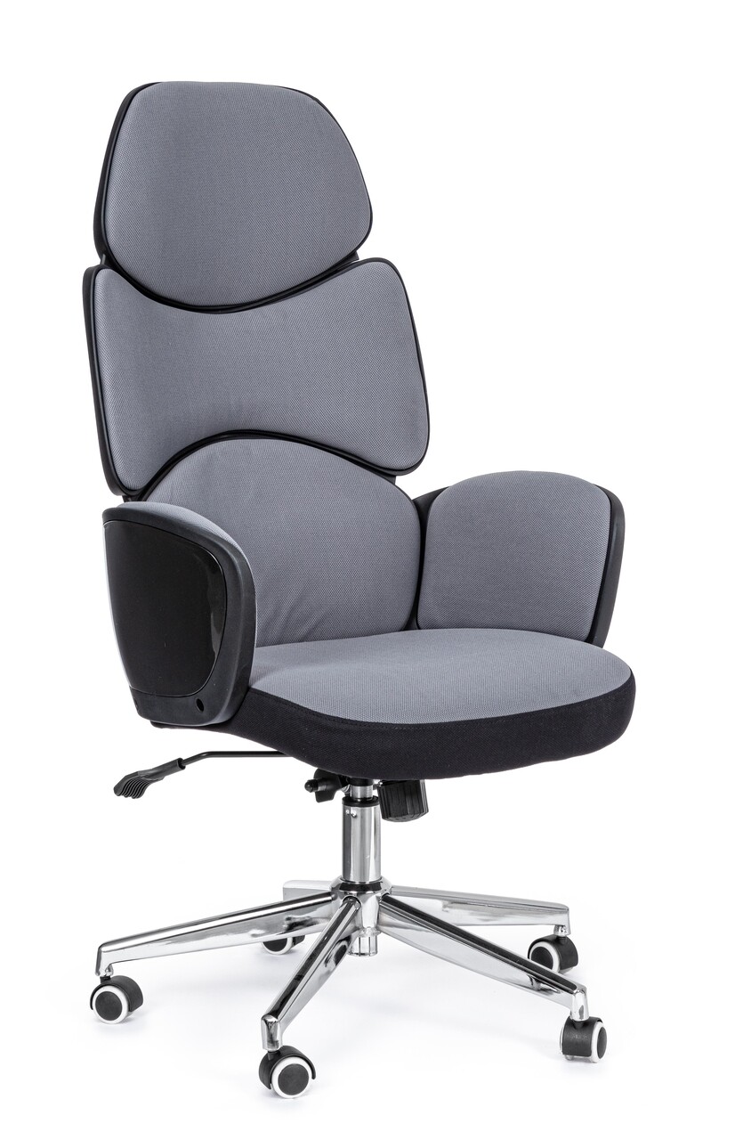 Armstrong Irodai szék, Bizzotto, poliuretán/krómozott acél, sötét szürke/fekete
