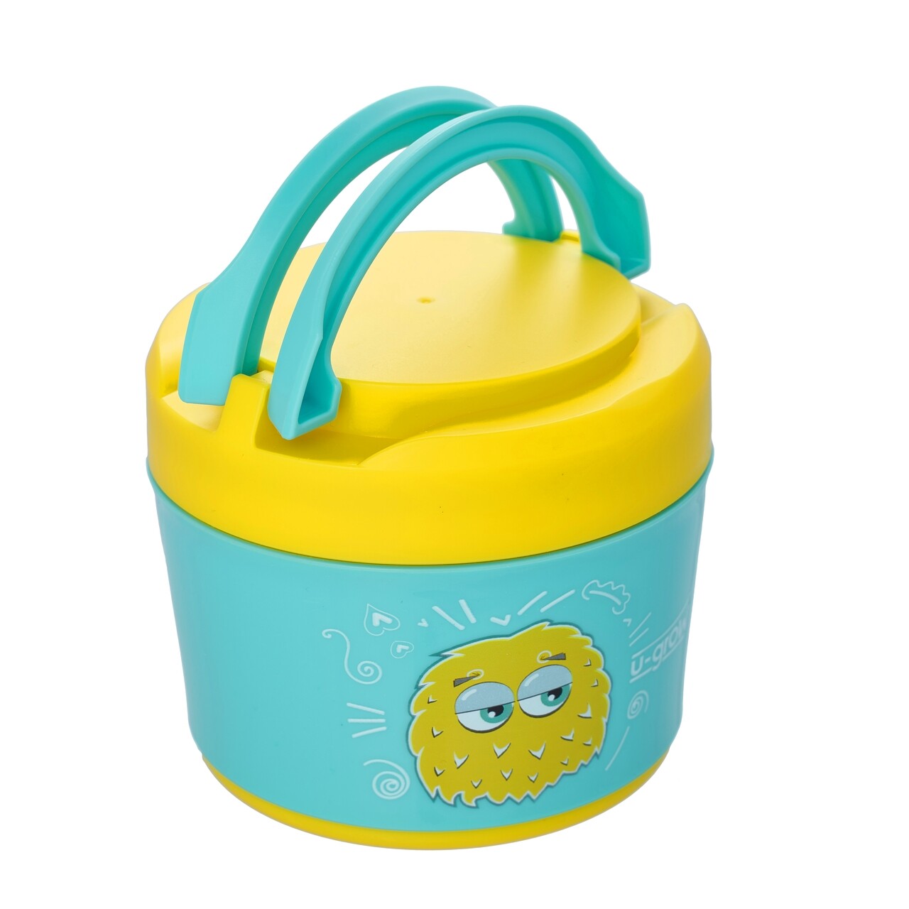 U-Grow Ételtároló, 450 ml, rozsdamentes acél, kék/sárga