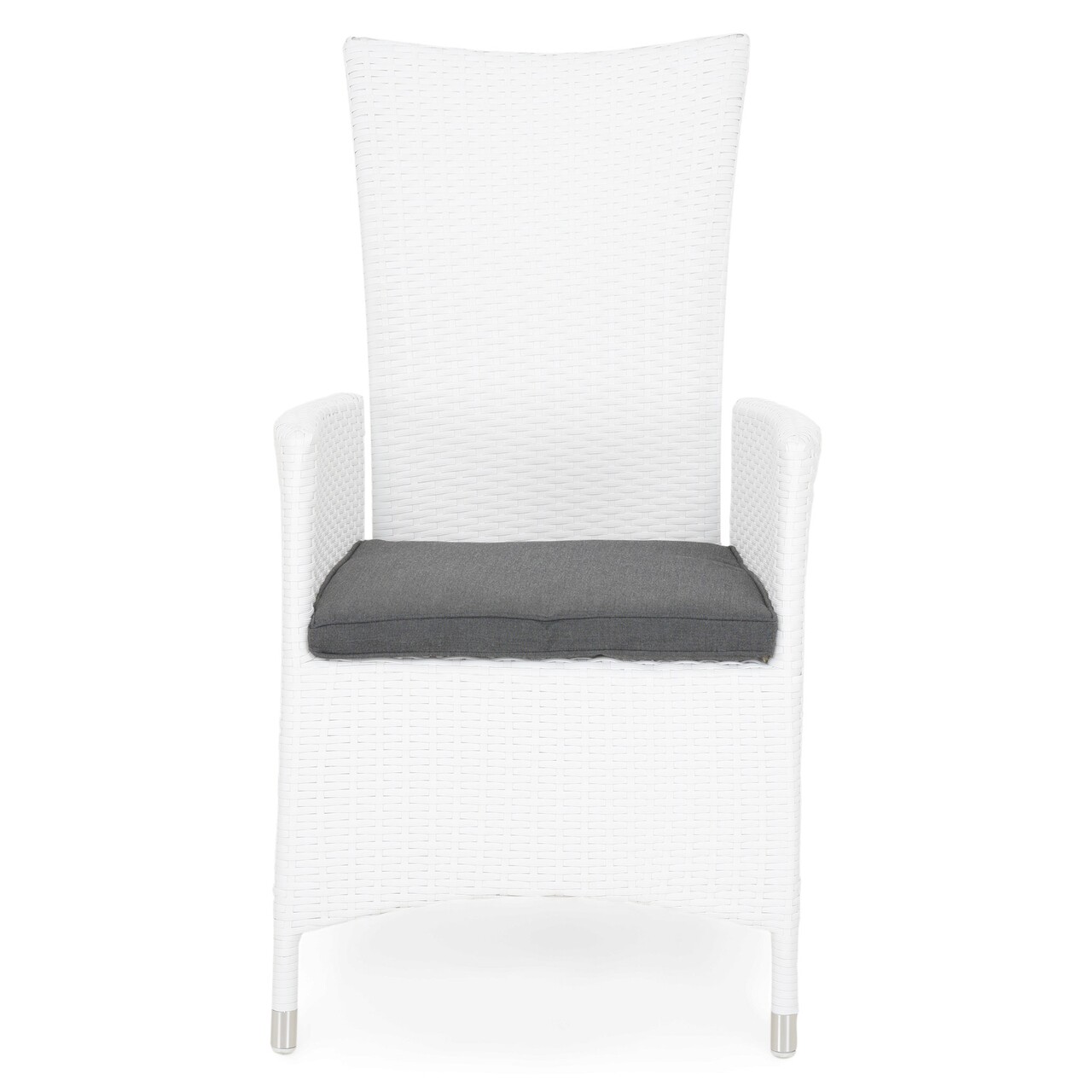 Miami Fotel, L.61 l.65 H.105, alumínium, fehér/szürke
