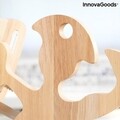 Spartan InnovaGoods Késkészlet fa tartóval, 7 darabos, rozsdamentes acél/fa