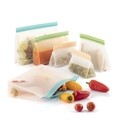 6 db újrafelhasználható cipzáras táska készlet InnovaGoods Bags Zags, 25/20 / 15,5 cm