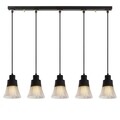 Lustra Foca N-109, Noor, 88 x 105 cm, 5 x E27, 100W, negru
