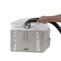 Közepes vákuumzsák doboz, tömörítő, 125 l, polietilén / nylon, bézs