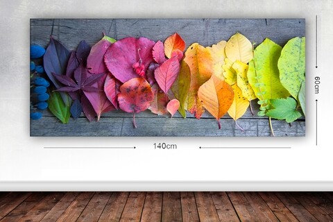 Festmény, 60x140 cm, vászon, sokszínű