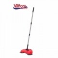 Kézi seprű forgó kefékkel, Vanora Turbo clean, teleszkópos fogantyú, piros