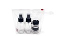 Tartálykészlet olaj, ecet, só és bors számára 4 db Spray Travel, Iris Barcelona, ​​50 ml / 10 ml, üveg