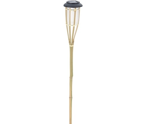 Napelemes lámpa Torch, 9x65, bambusz