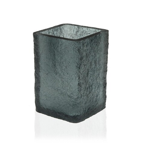 Doris Fogkefe és fogkrémtartó, Versa, 7.3x7.3x11 cm, poligyanta, fekete
