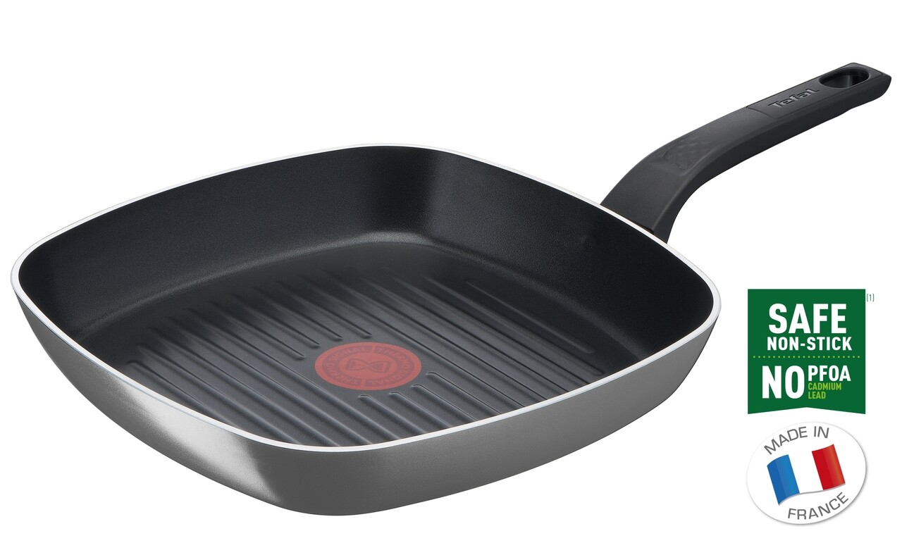 Tefal Grill Serpenyő, Easy Plus, 26 Cm Ø, Alumínium