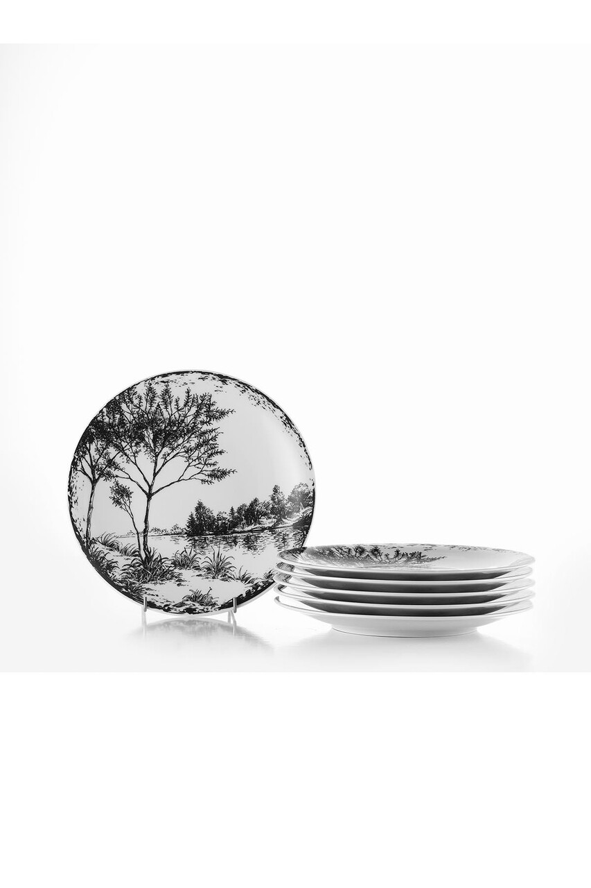 Kutahya Porselen 6 db Desszertes tányér, NNZG06PS885364, Ø21 cm, porcelán