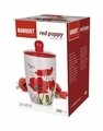 Tartály Red Poppy tetővel, bankett, 600 ml, kerámia