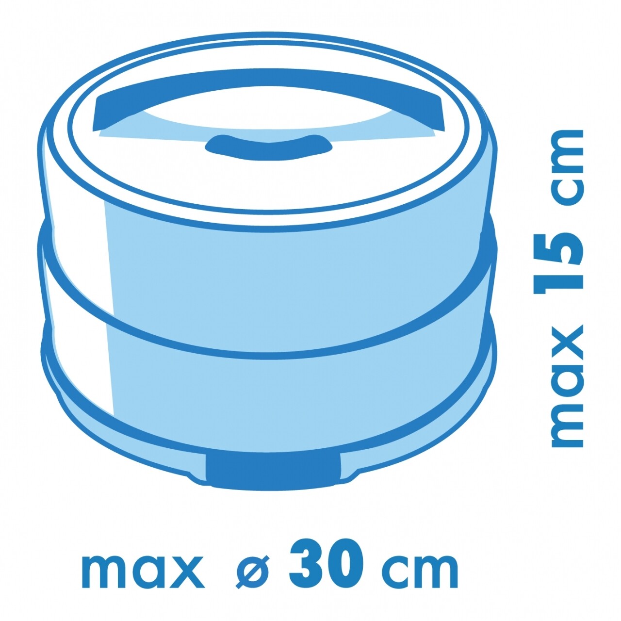 Hordozható Metaltex Tortatartó, Műanyag, 15 X 36 Cm, Fehér / Rózsaszín