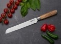 Kenyér kés, Heinner Home, 20 cm, rozsdamentes acél / akácfa, ezüst / natúr