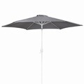 Thais Kerti/terasz napernyő, Ø350 cm, kurblival, oszloppal Ø48 mm, alumínium, szürke