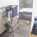 Hosszabbítható szárító, Innova Goods, összecsukható, 75x67x173 cm, alumínium / ABS
