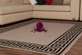 Zara szőnyeg, Dekor, 200x290 cm, polipropilén, szürke/fekete