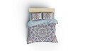 Sezan Kétszemélyes Ágynemű, Cotton box, 4 piese, ranforce pamut, kék