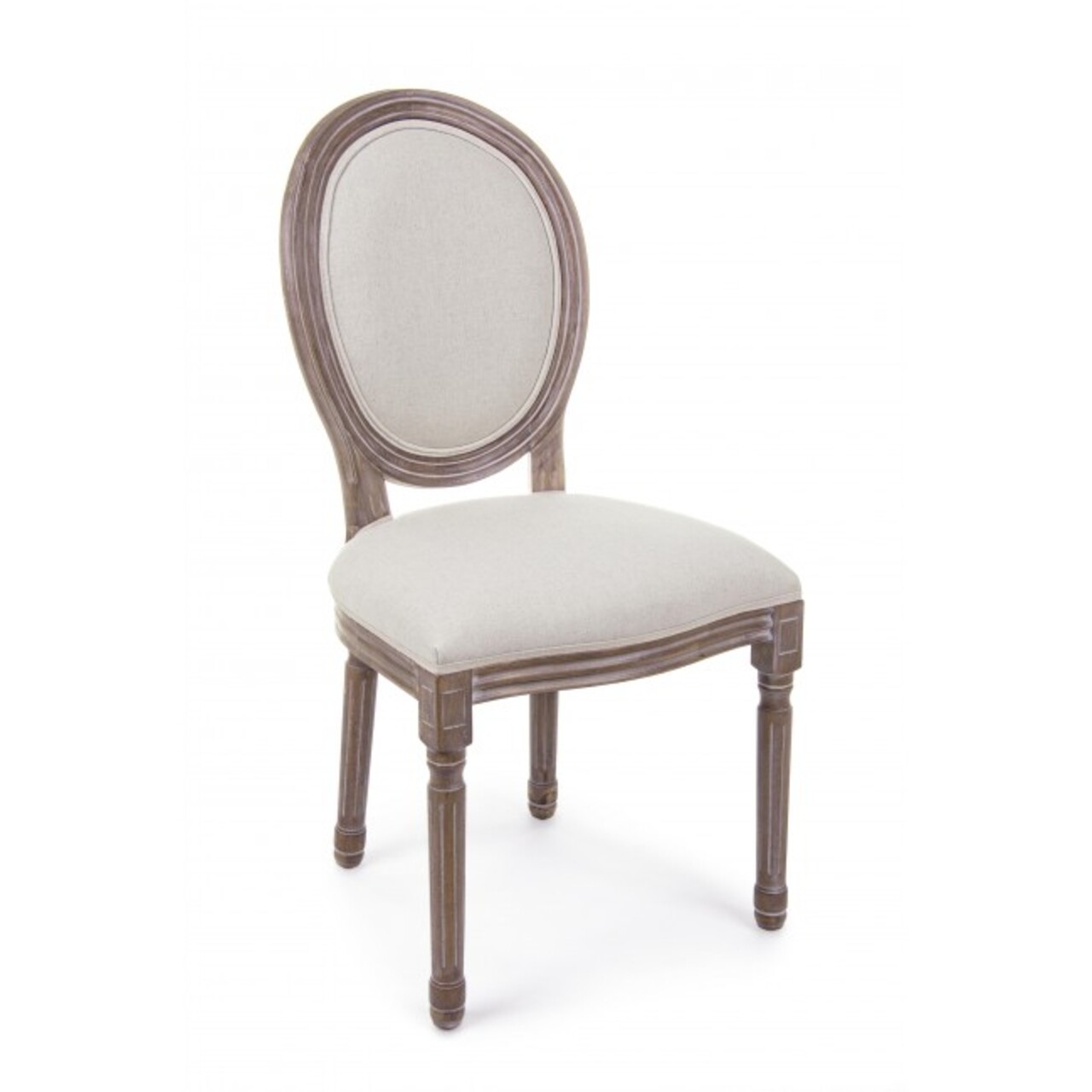 Mathilde szék, bizzotto, 48x46x96 cm, nyírfa/pamut/lenvászon, természetes