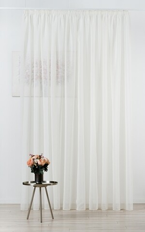 Mendola Belső függöny, Shaby, 400x245 cm, poliészter, krém
