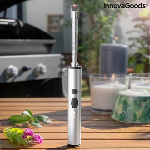 Firebend InnovaGoods Elektromos öngyújtó,  360º irányítsa, USB, LED, 23.7 cm