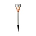 Mosaic Stake Kerti lámpa, Lumineo, 7.3x28 cm, rozsdamentes acél, narancssárga