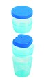 2 db-os termikus élelmiszeres doboz készlet + kanál, Snips, 9,2 x 14,8 cm, polipropilén, kék