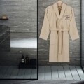 Uniszex fürdőköpeny, Beverly Hills Polo Club, 100% pamut, XS/S, krém
