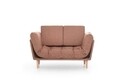 Nina Daybed Kihúzható kanapé, Futon, 3 személyes, 200x70 cm, fém, világosbarna