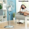 Chrome Retro Ventilátor lábbal InnovaGoods, Ø 40x90 cm, 55W