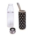 Stars szigetelt üvegpalack, Iris Barcelona, ​​550 ml, boroszilikát / neoprén üveg, fekete