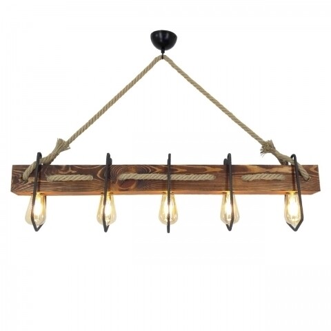 Candelabru All Design, metal, 170x36 cm, Walnut