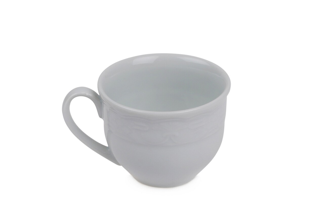 6 Db Csésze + 6 Tányér Készlet, Kutahya Porselen, LL12KT00, 50 Ml, Porcelán, Fehér