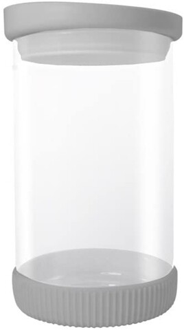 Grey Tároló, Jocca, 810 ml, üveg / szilikon, átlátszó / szürke
