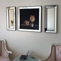 T807, Neostill Kép és 2 db Dísz tükör, hőálló üveg, 70 x 70 cm/30 x 70 cm