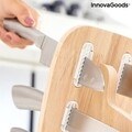 Spartan InnovaGoods Késkészlet fa tartóval, 7 darabos, rozsdamentes acél/fa