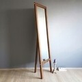 Oglinda de podea Cheval A43, Neostill, 55 x 3.2 x 170 cm, lemn masiv, walnut