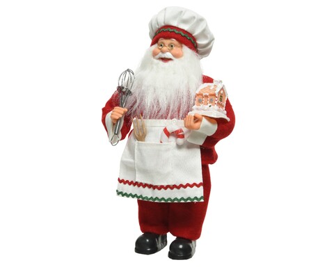 Santa cookeare Dísz, Decoris, 20x10x30 cm, poliészter, színes