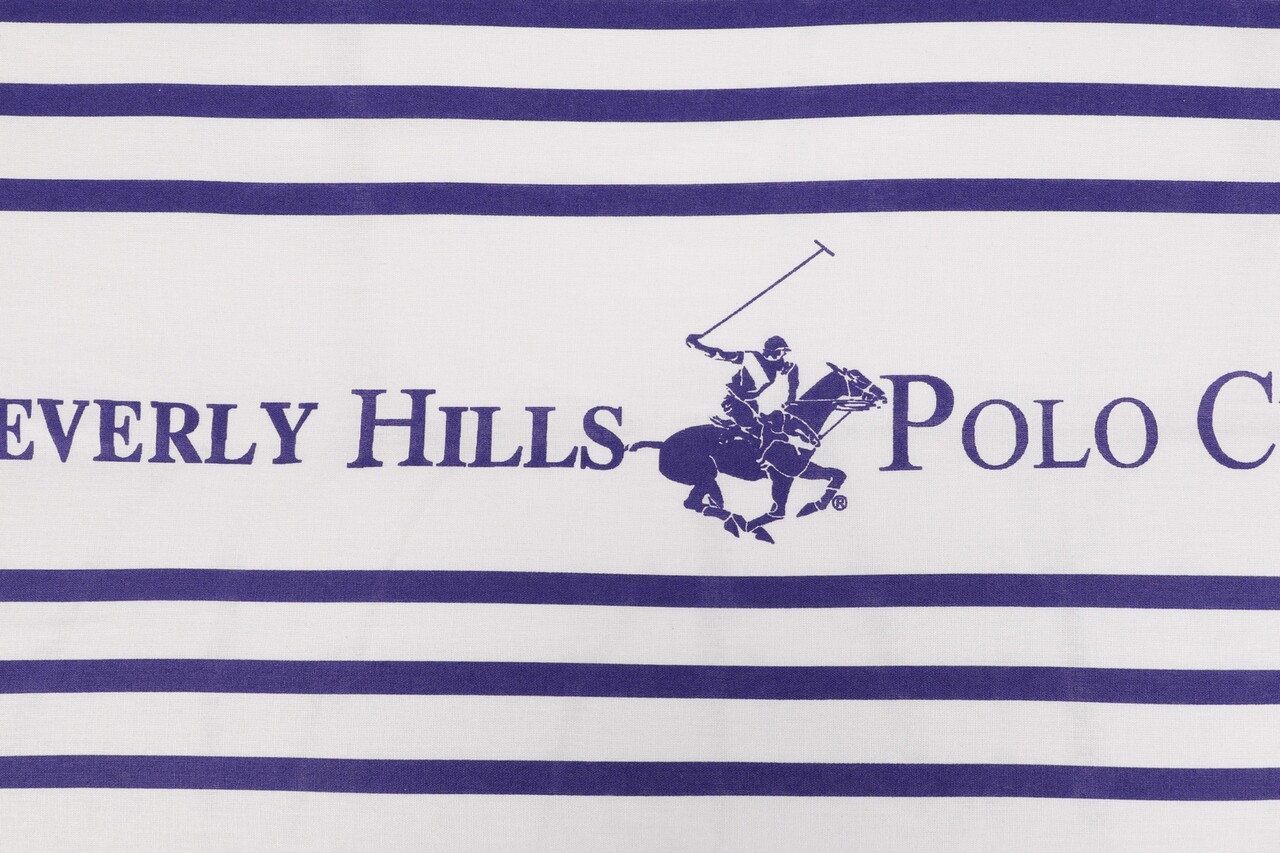 Beverly Hills Polo Club Egyszemélyes ágynemű, 2 Darabos, 100% Ranforce Pamut, BHPC 029, Ibolyalila