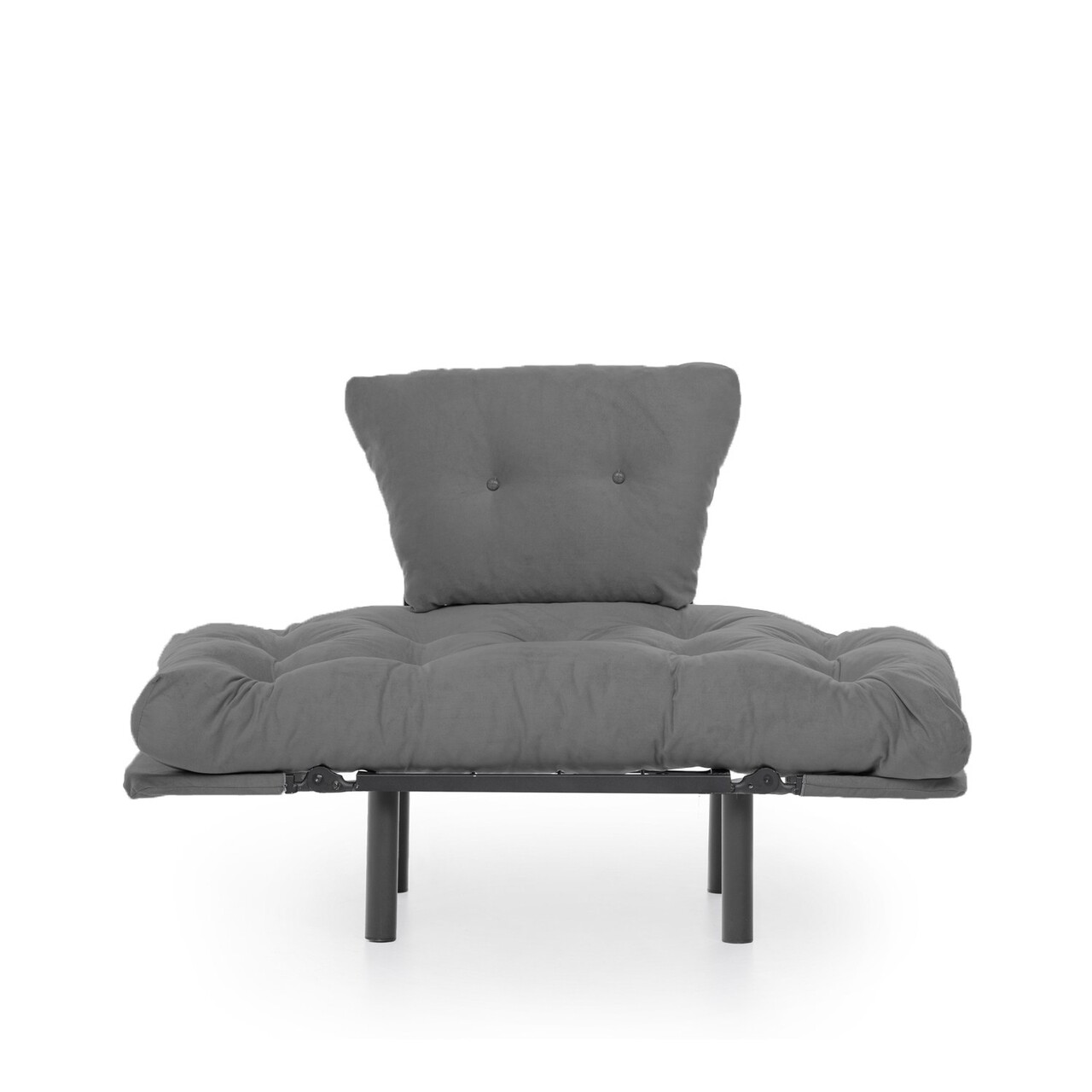 Nitta Single Kihúzható Fotel, Futon,135x70 Cm, Fém, Szürke