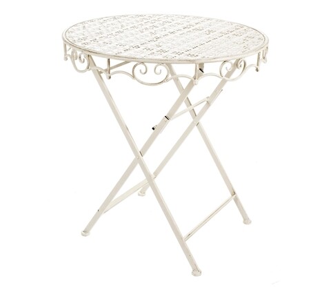 Table Összecsukható asztal, Bizzotto, Ø70 x 74 cm, acél