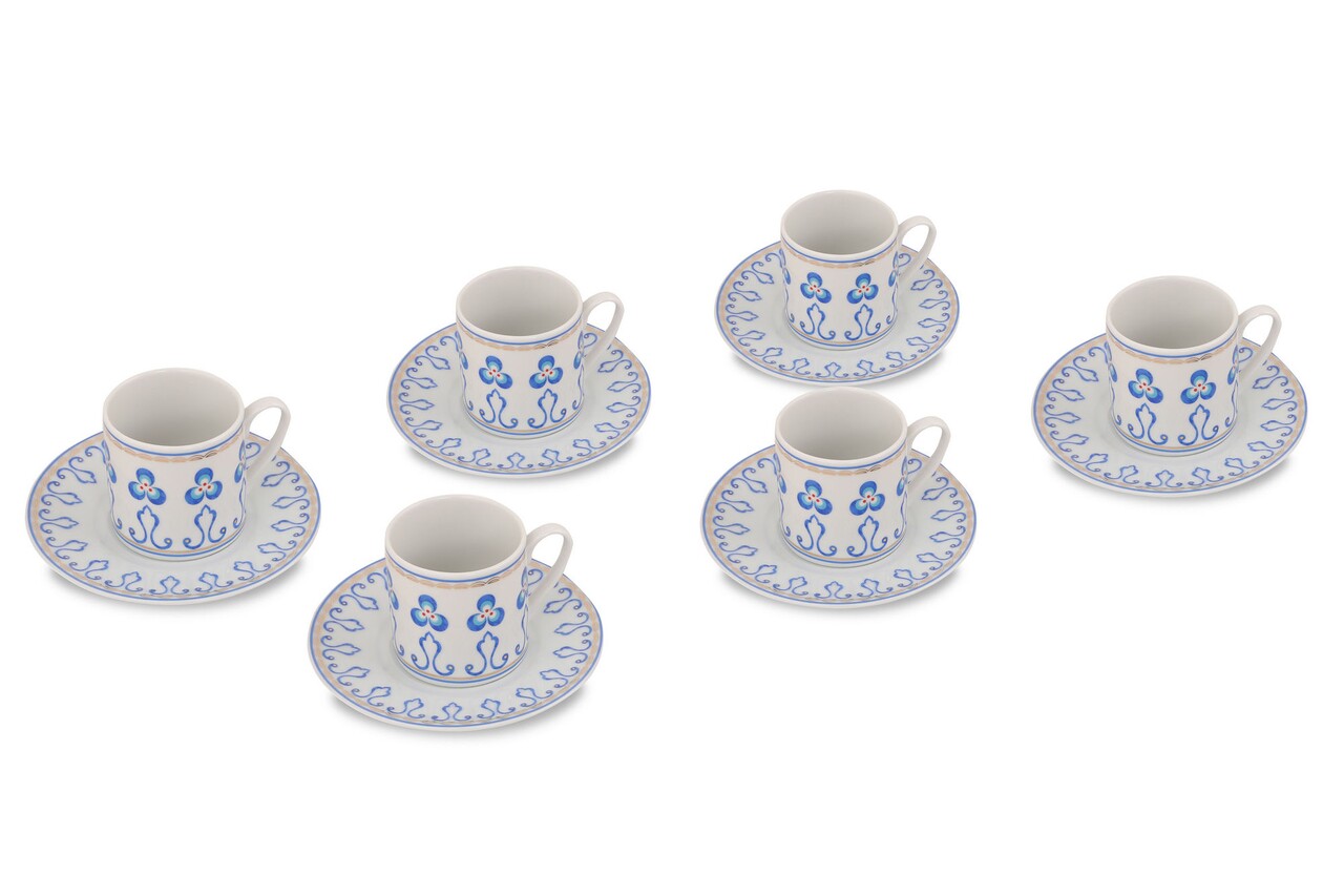 Kutahya Porselen Kávés készlet, RU12KT4309727, 12 darabos, porcelán