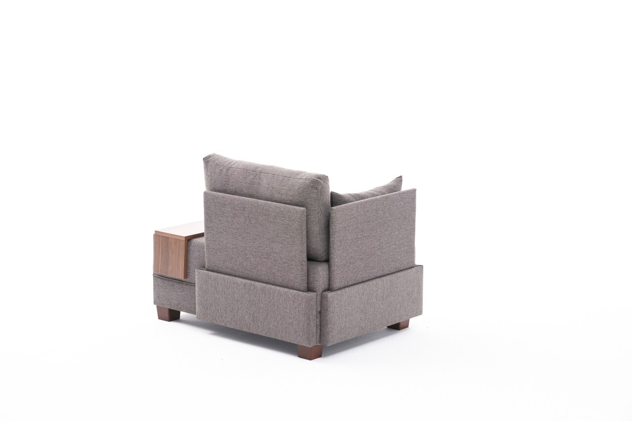 Fotel Fly Armchair Left, Balcab Home,, 100x80x75 Cm, Fa, Barna