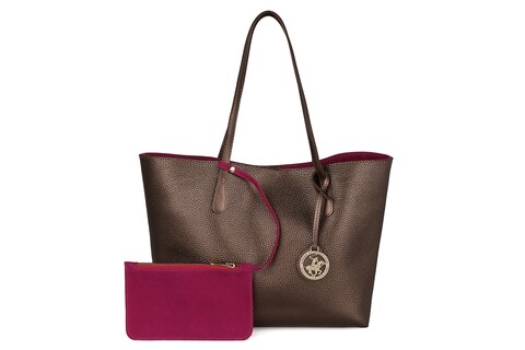 Beverly Hills Polo Club pénztárca táska, 402, öko bőr, réz / fukszia rózsaszín