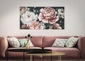 Red Flowy -B Díszkép, Mauro Ferretti, 120x60 cm, kézzel festett kanavász