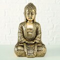 Jarven Buddha Dekoráció, Boltze, 30 cm, poligyanta, aranyszín