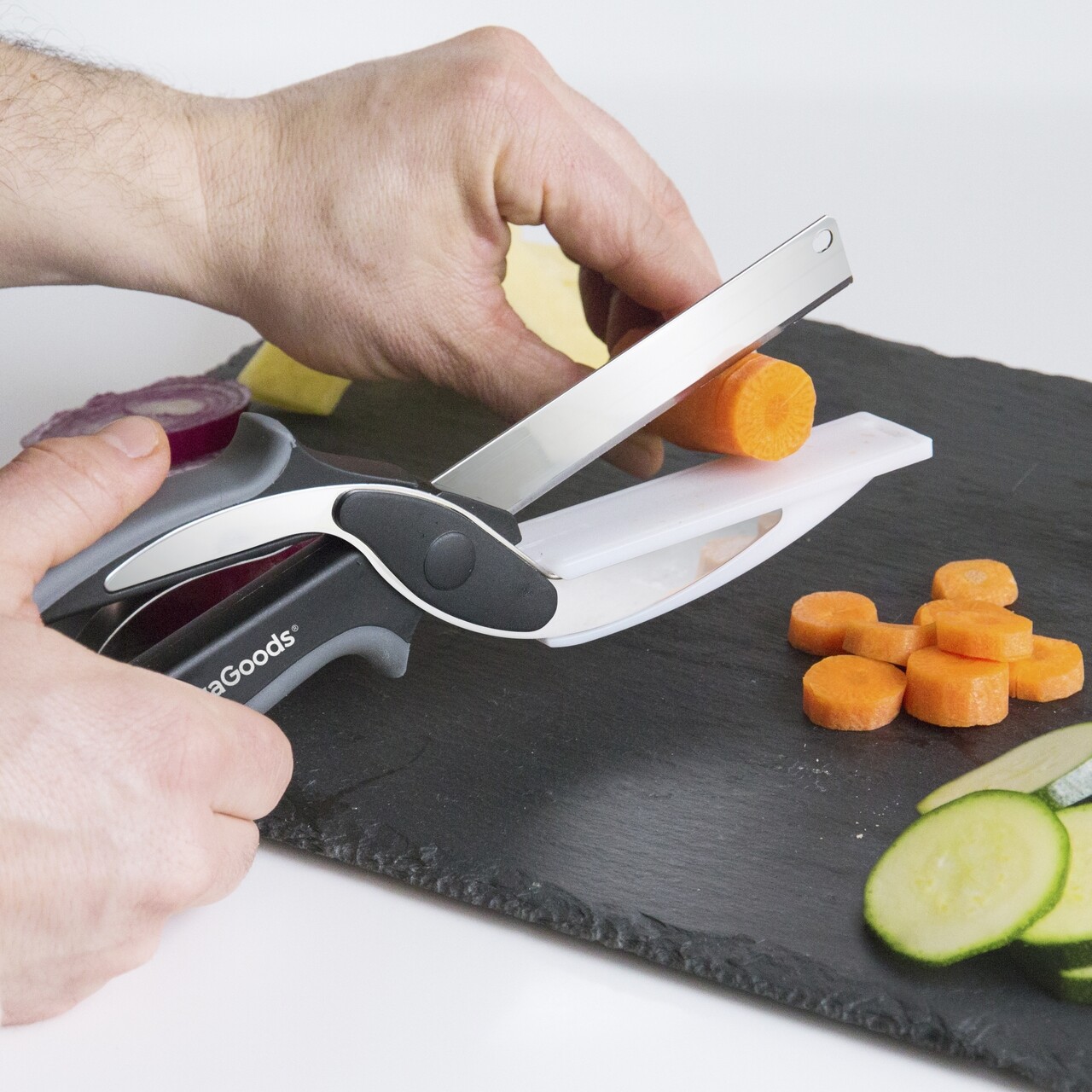 InnovaGood Mini Scissors késolló, 25 x 7,5 cm, rozsdamentes acél / PVC