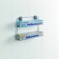 Alumínium fóliatartó Eureka!, Metaltex, 20,2x6,2x32,9 cm, fém / poliészter bevonat, ezüst